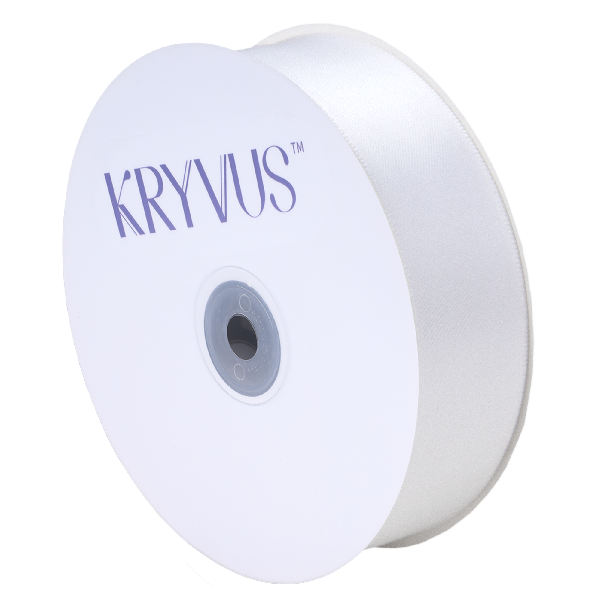 KRYVUS Double Faced 1" White Polyester Satin Ribbon Continuous 25 Yards Use for Bows Bouquet,Christmas Gift Wrapping,Floral Arrangement