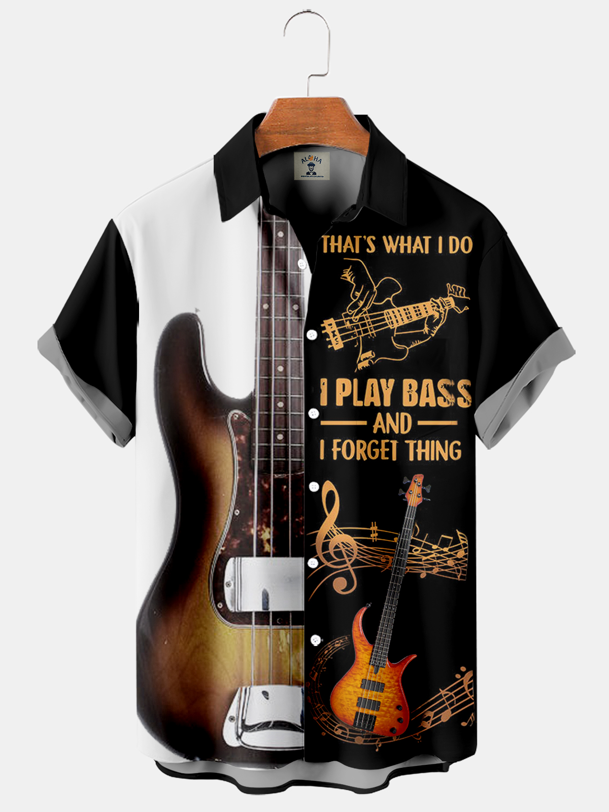Guitar That's What I Do I Play Bass - Hawaiian Shirt-Garamode