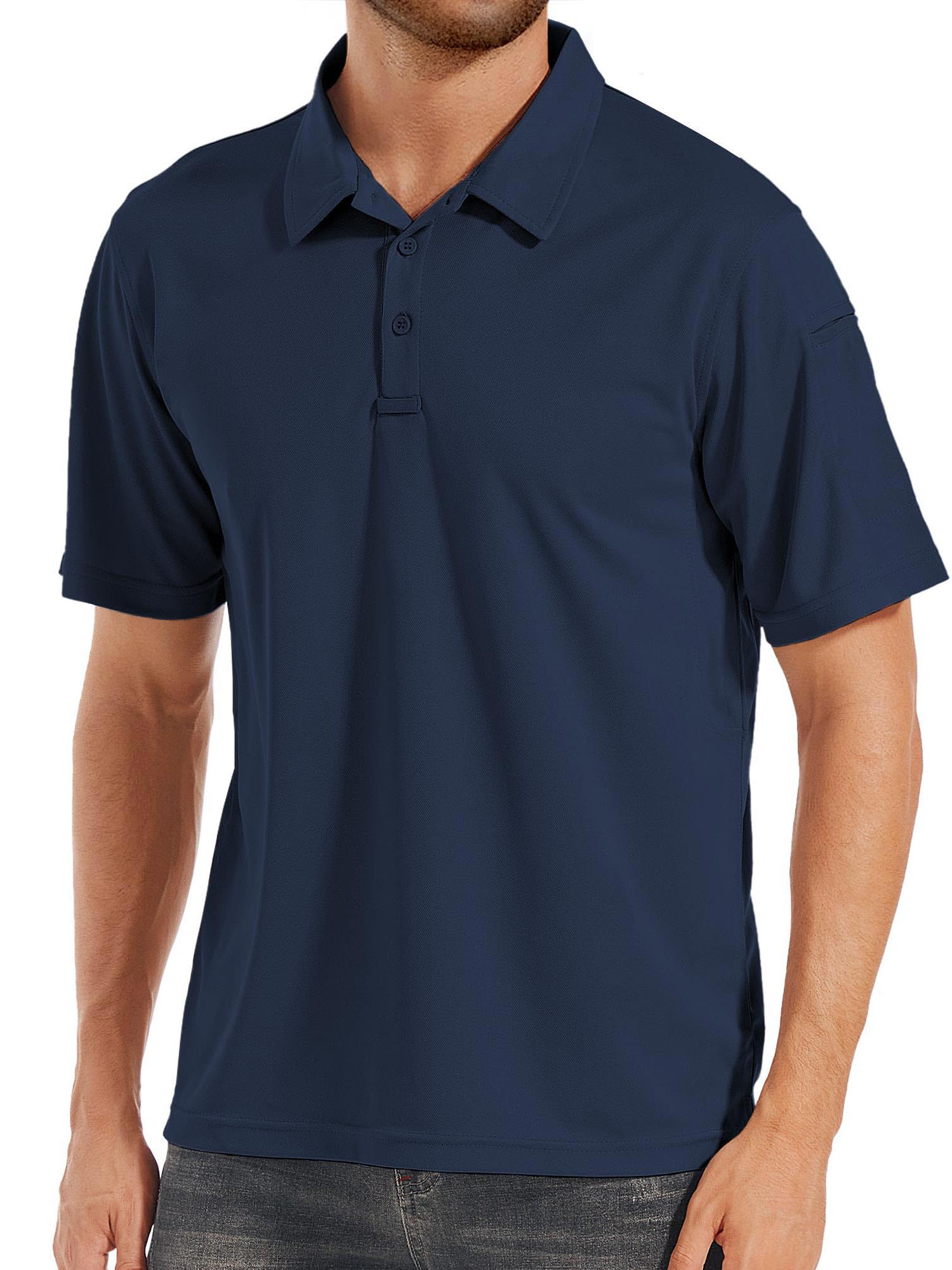 Men's Basics Sports Lapel Short Sleeve Polo Shirt