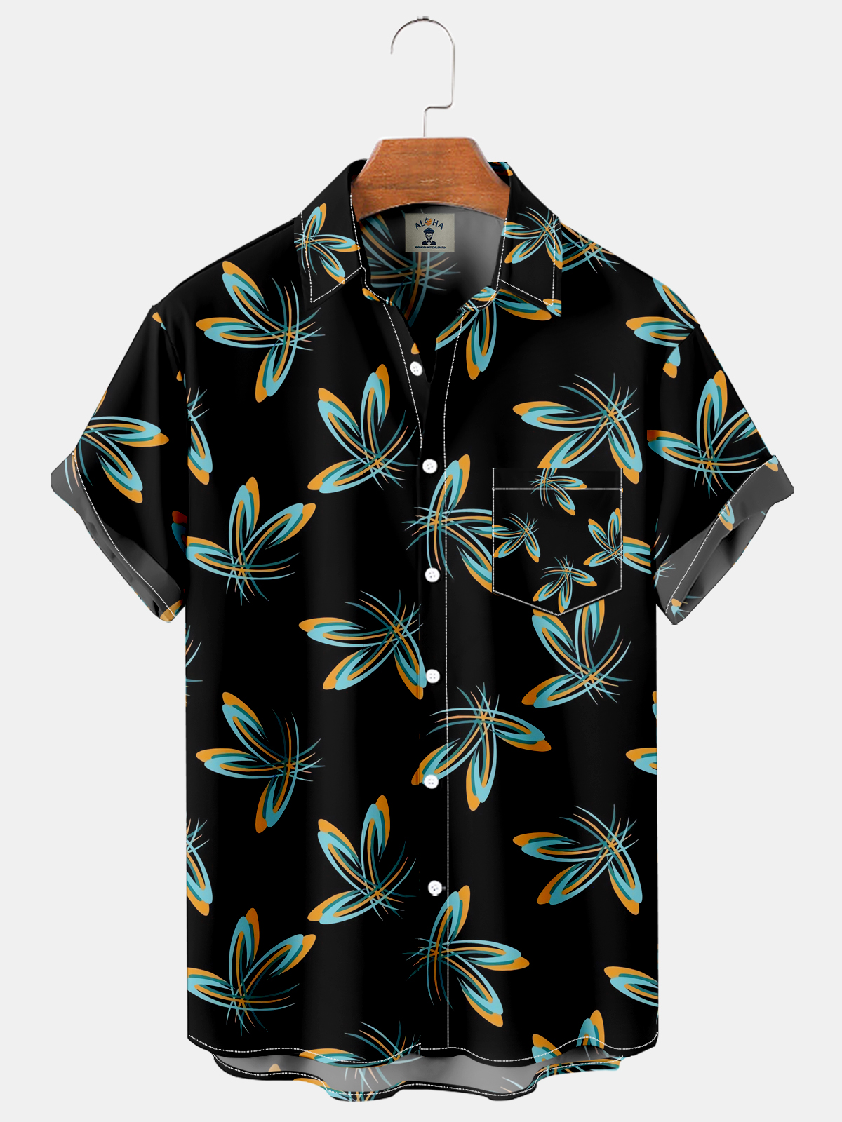 Fashion Print Hawaiian Short Sleeve Shirt-Garamode