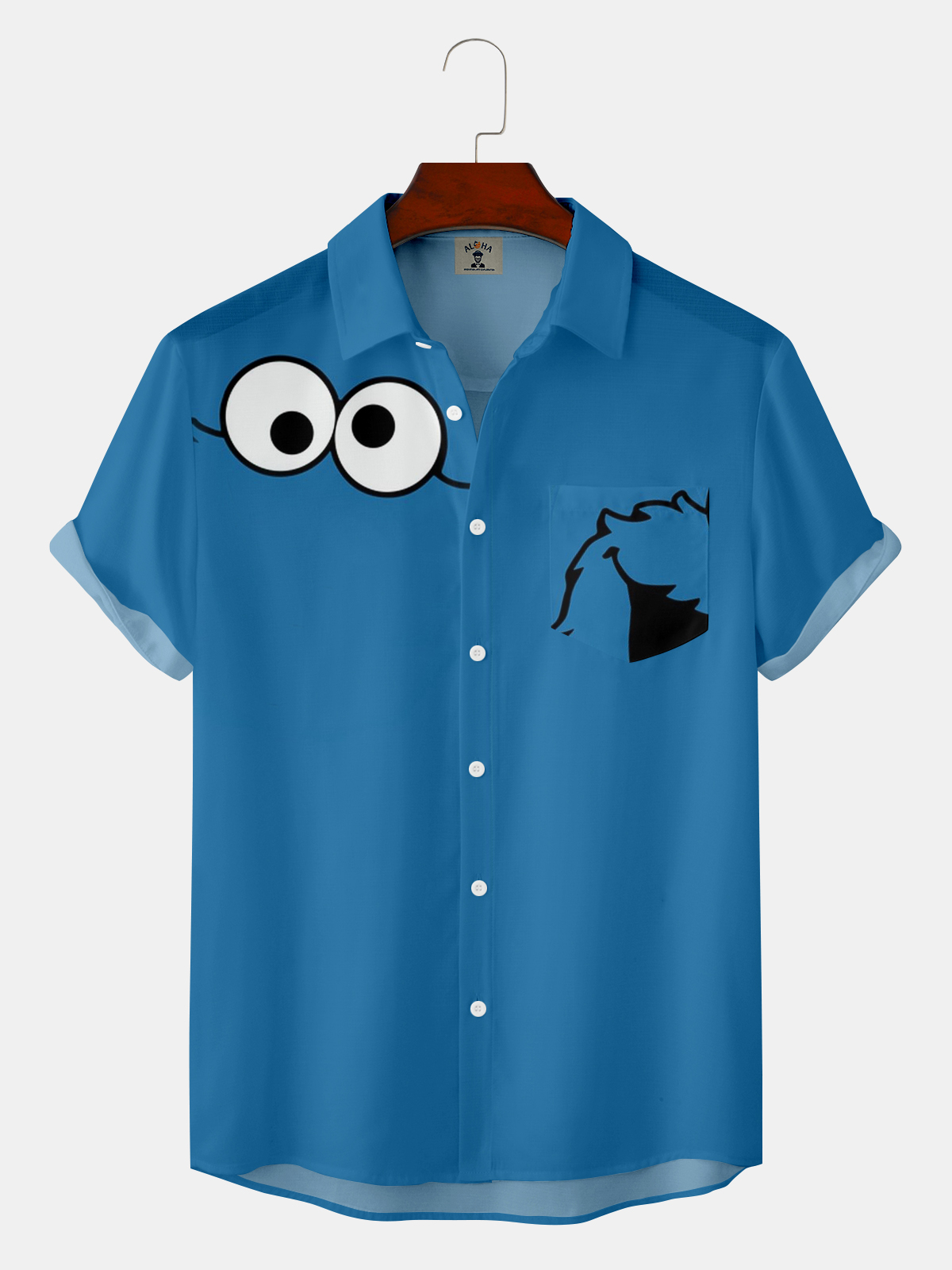 Do you know who this is? Cartoon Fun Print Casual Comfortable Hawaiian Shirt-Garamode
