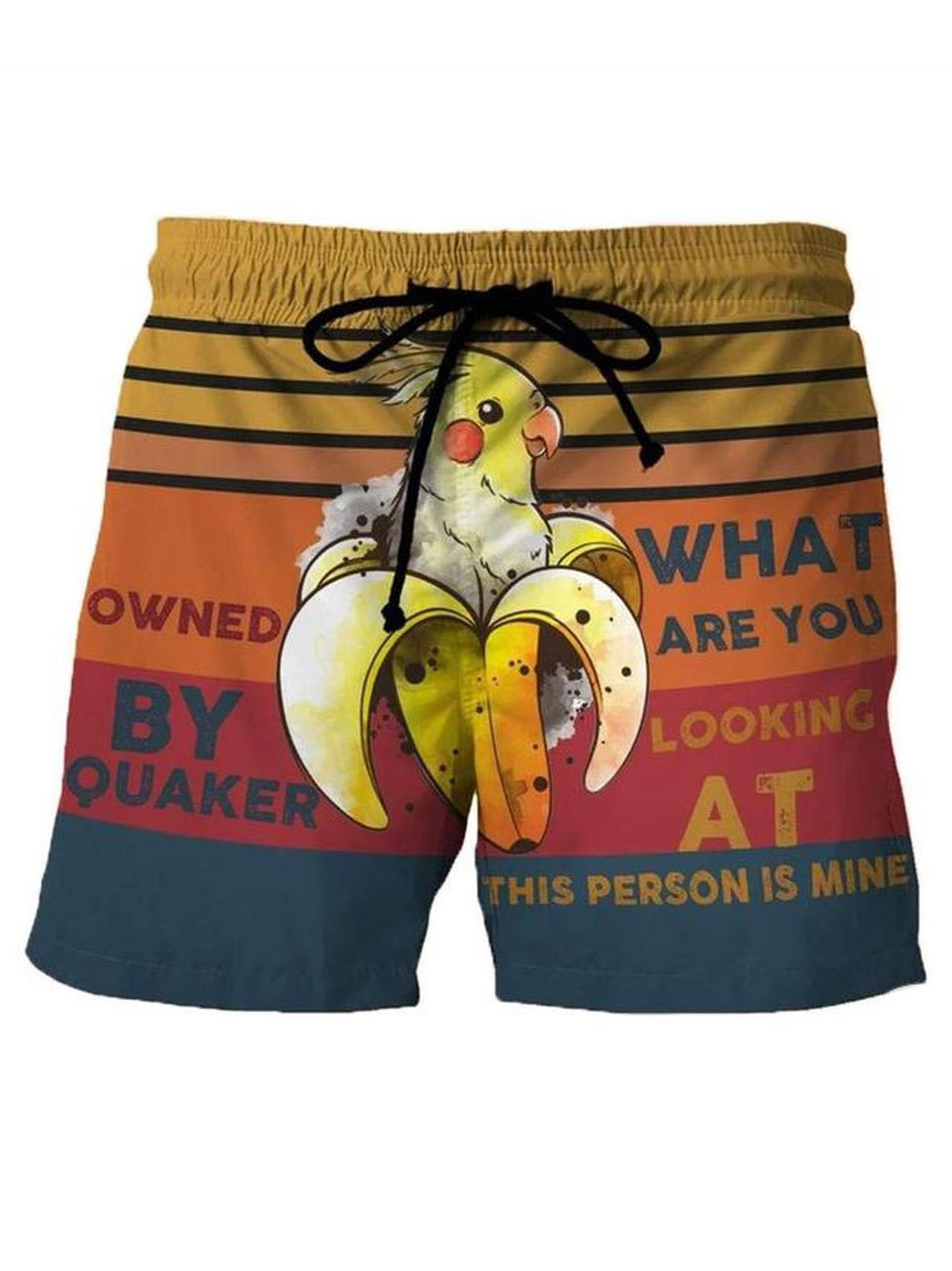 Men's Fun Sexy Optical Displacement Printed Board Shorts-Garamode