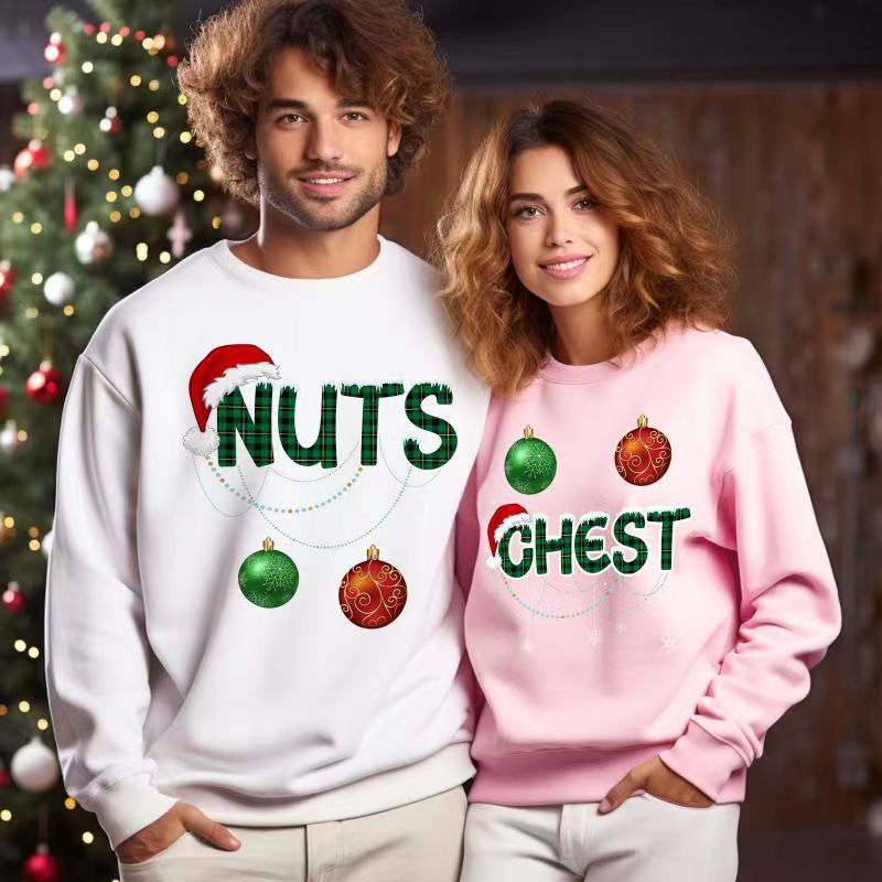Perfect Couple Shirts: Chest Nuts Matching Couple Shirt Classic Sweatshirt