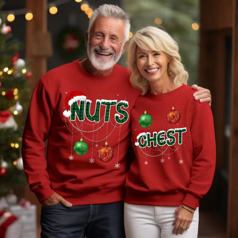 Perfect Couple Shirts: Chest Nuts Matching Couple Shirt Classic Sweatshirt