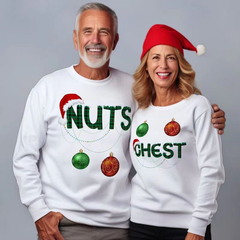 Perfect Couple Shirts: Chest Nuts Matching Couple Shirt Classic Sweatshirt