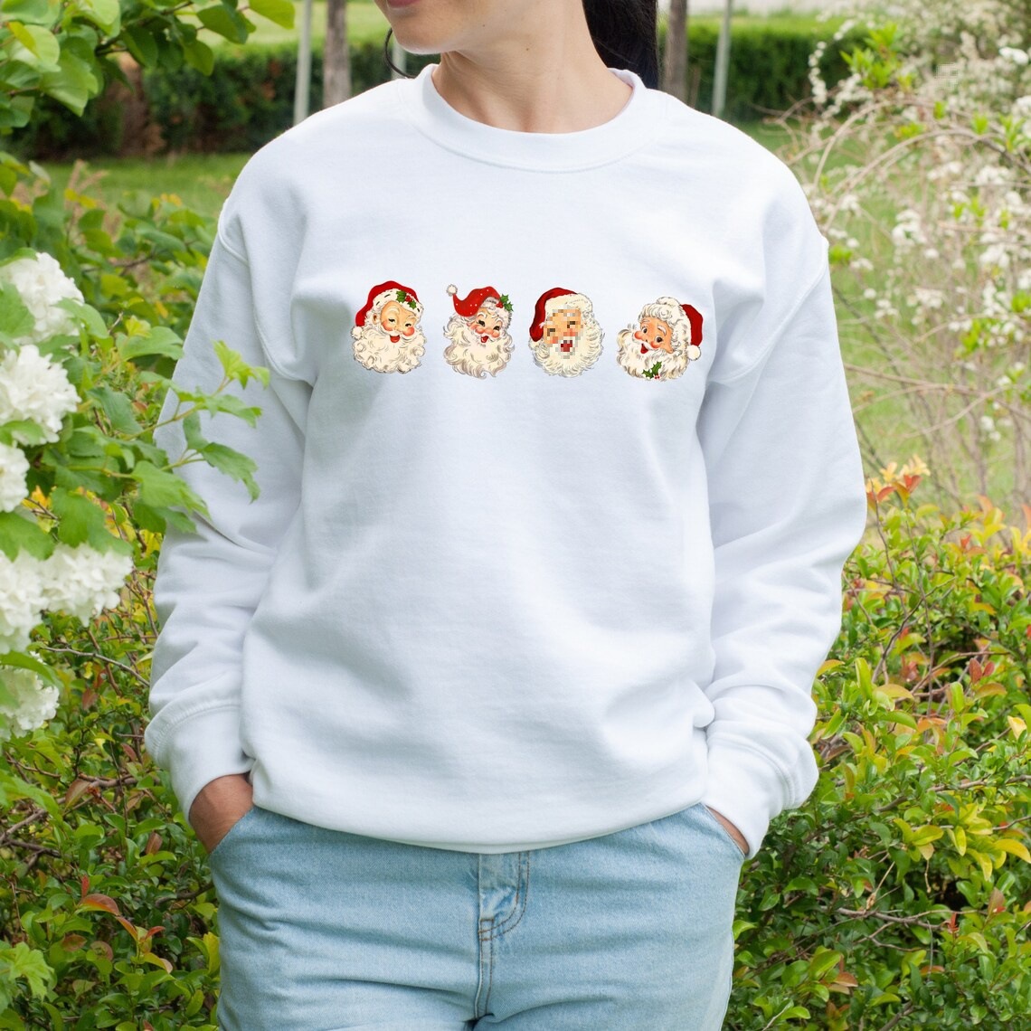 Santa Claus Sweatshirt Vintage