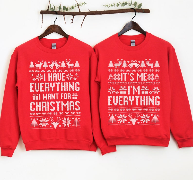 It's Me I'm Everything, Funny Ugly Christmas Sweater, Couples Christmas Pajamas, Christmas Party Outfit