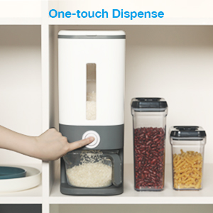 easy to use rice dispenser: just one-touch dispense