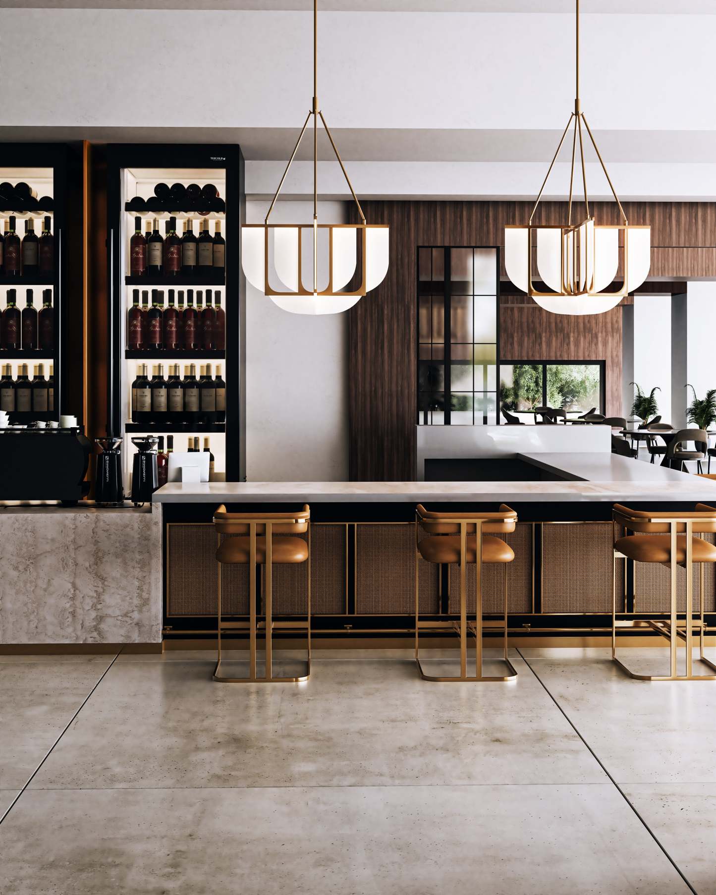 Modern Anders Brass Chandelier
