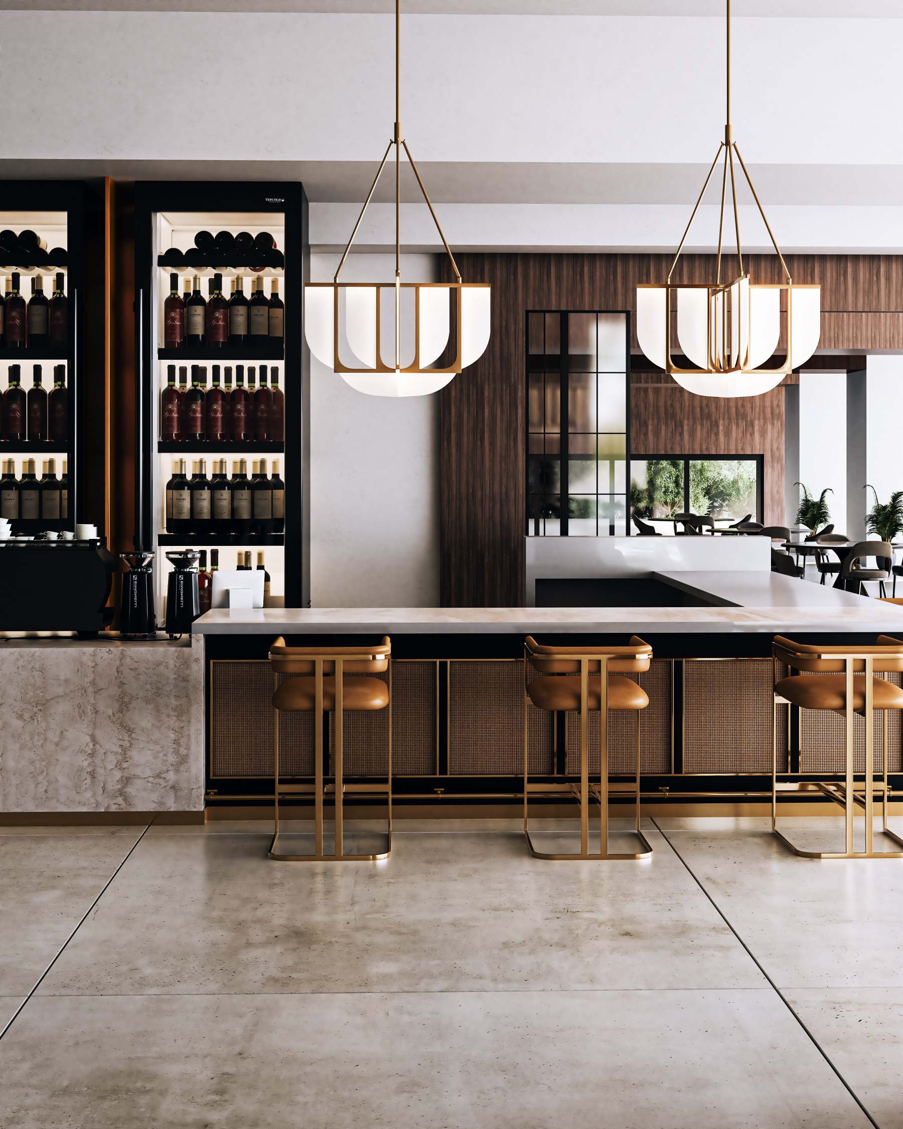 Modern Anders Brass Chandelier