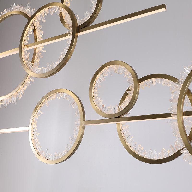 Rock Crystal Gear Chandelier