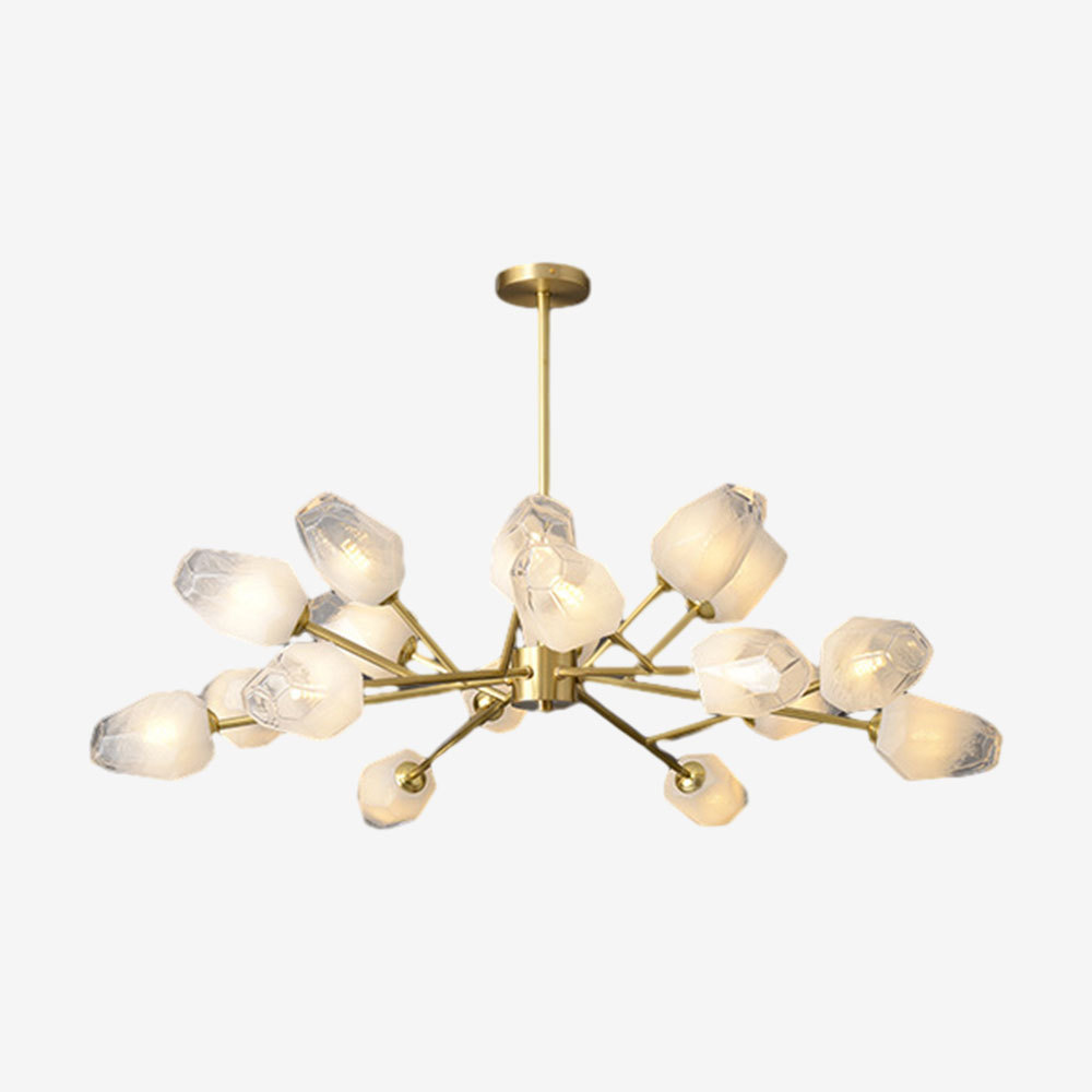 Modern Ice cube Glass Linear Chandelier