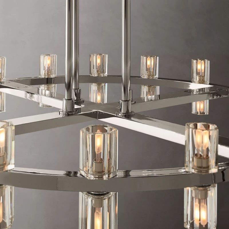Sedona Round 2-Tier Chandelier 60"