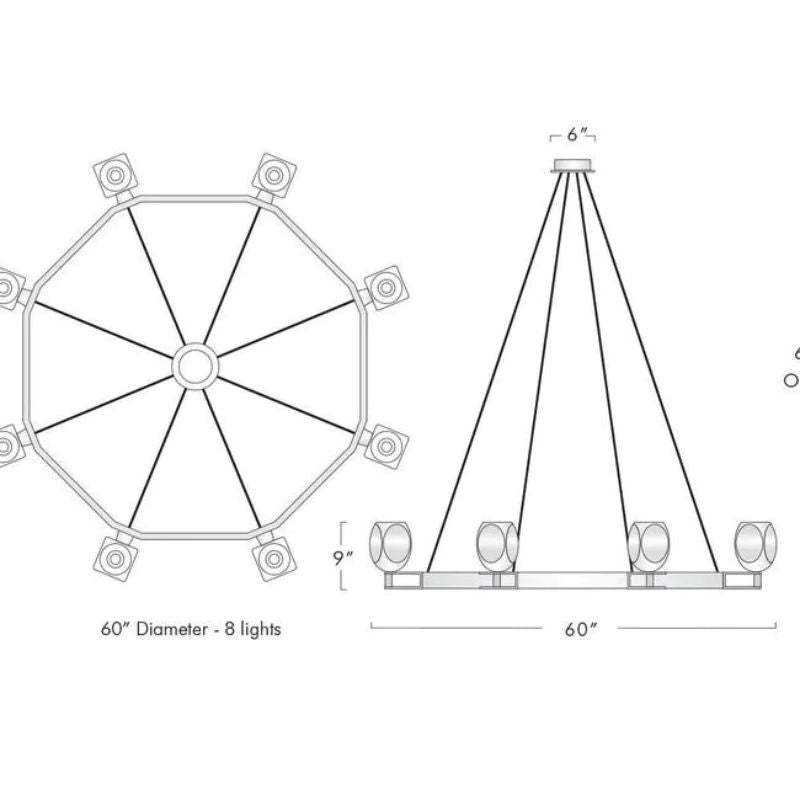 Bifrons Contemporary Circular Living Room Pendant