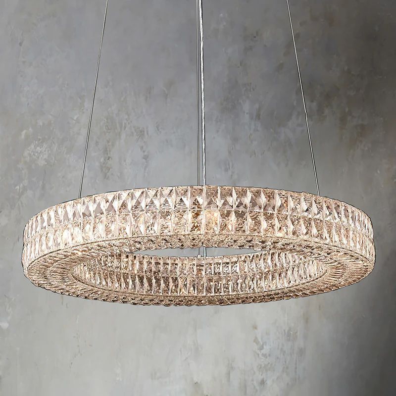Brilliant Crystal Round Chandelier-Zylero