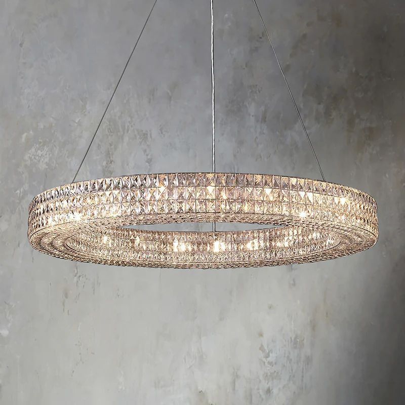 Brilliant Crystal Round Chandelier
