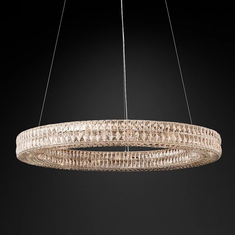 Brilliant Crystal Round Chandelier
