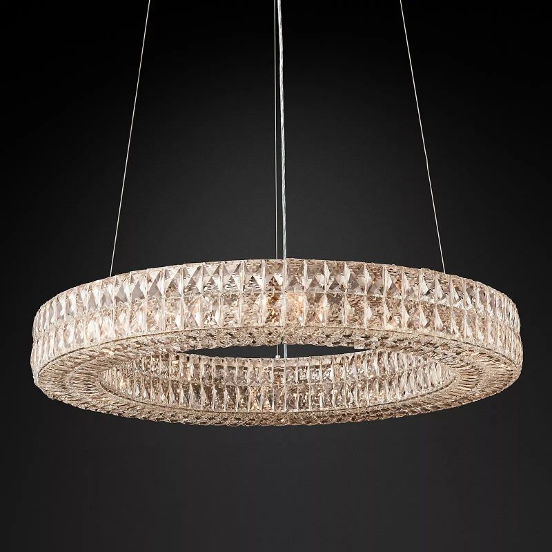 Brilliant Crystal Round Chandelier