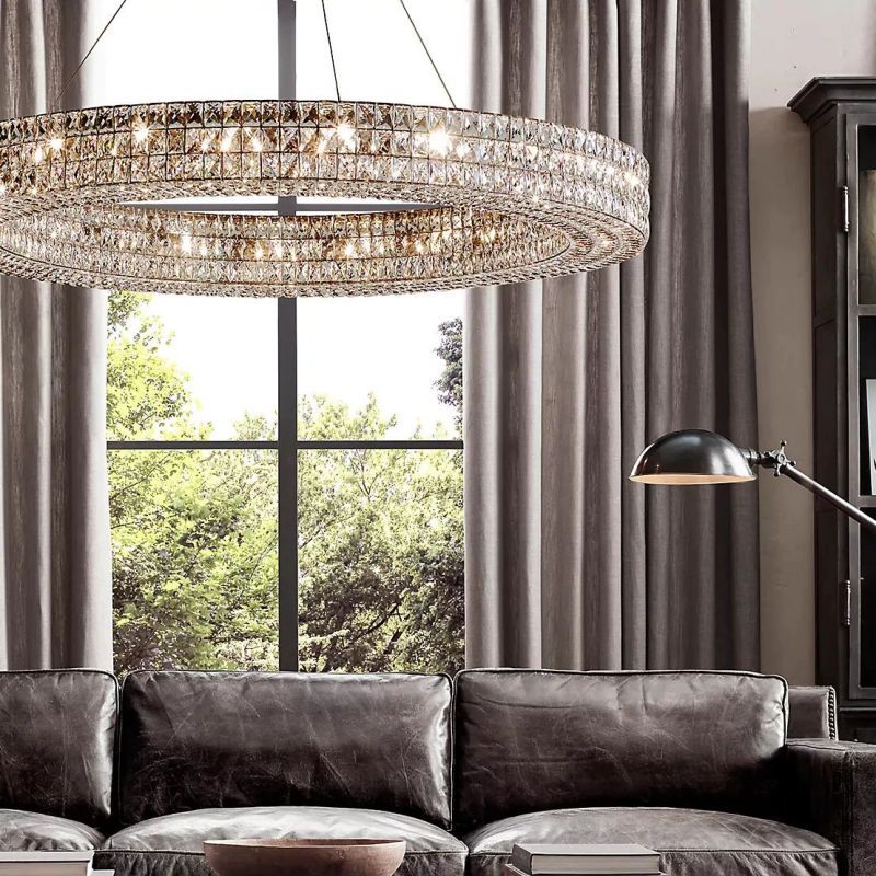 Brilliant Crystal Round Chandelier