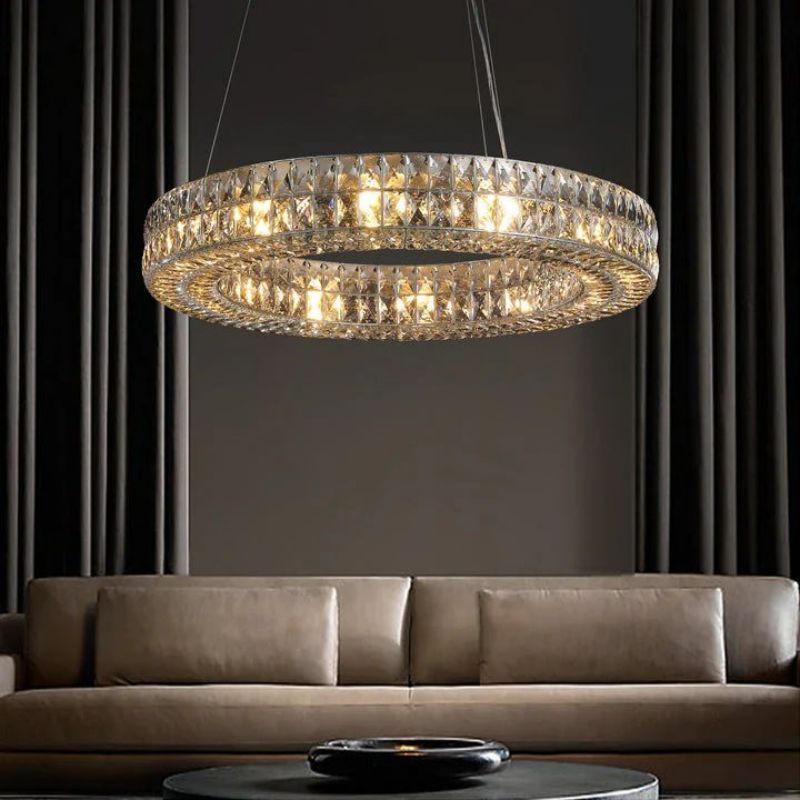 Brilliant Crystal Round Chandelier