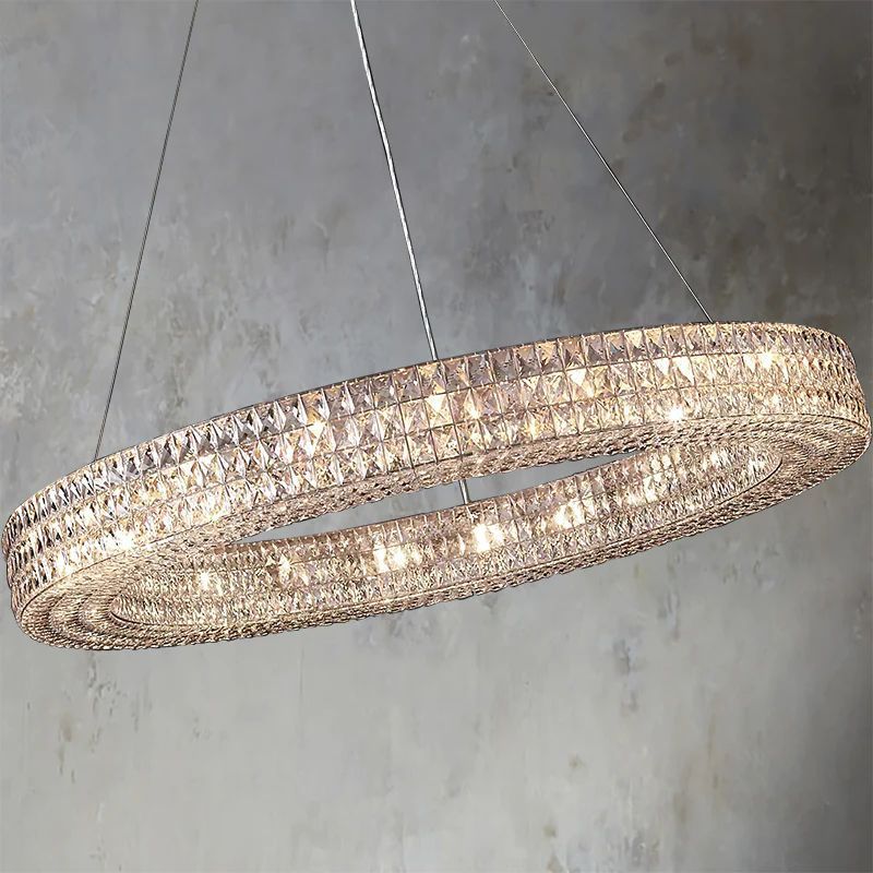 Brilliant Crystal Round Chandelier