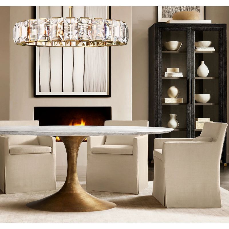 Arles Crystal Round Chandelier 60"