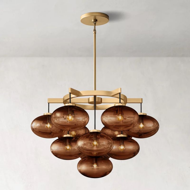 Cabrette Round  Living Room Chandelier 36"