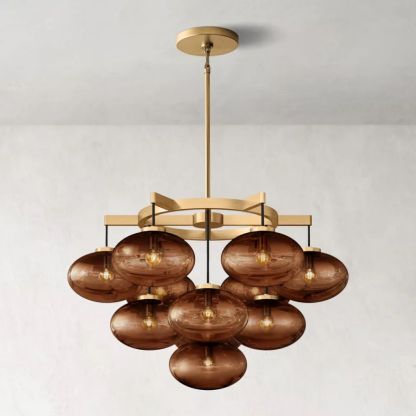 Cabrette Round  Living Room Chandelier 36"