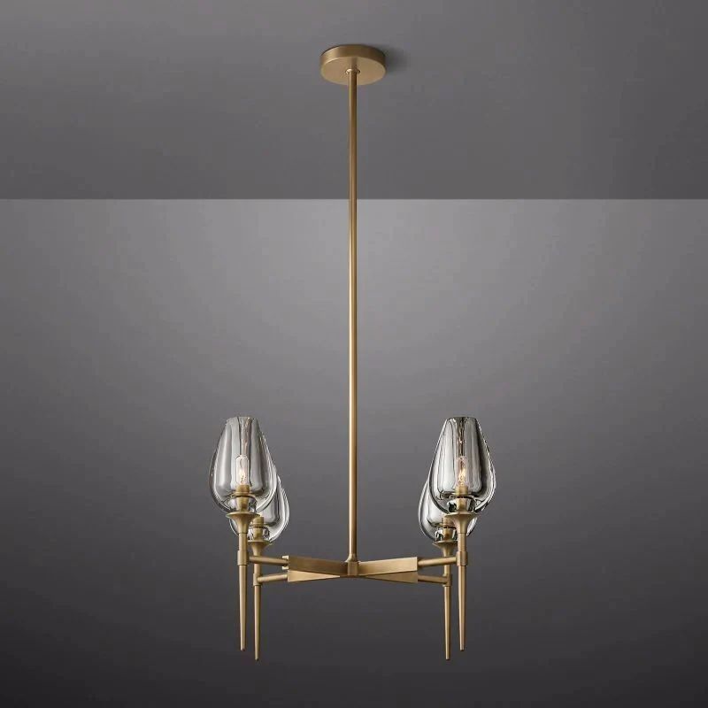 Crystal Aosta Round Chandelier 27"