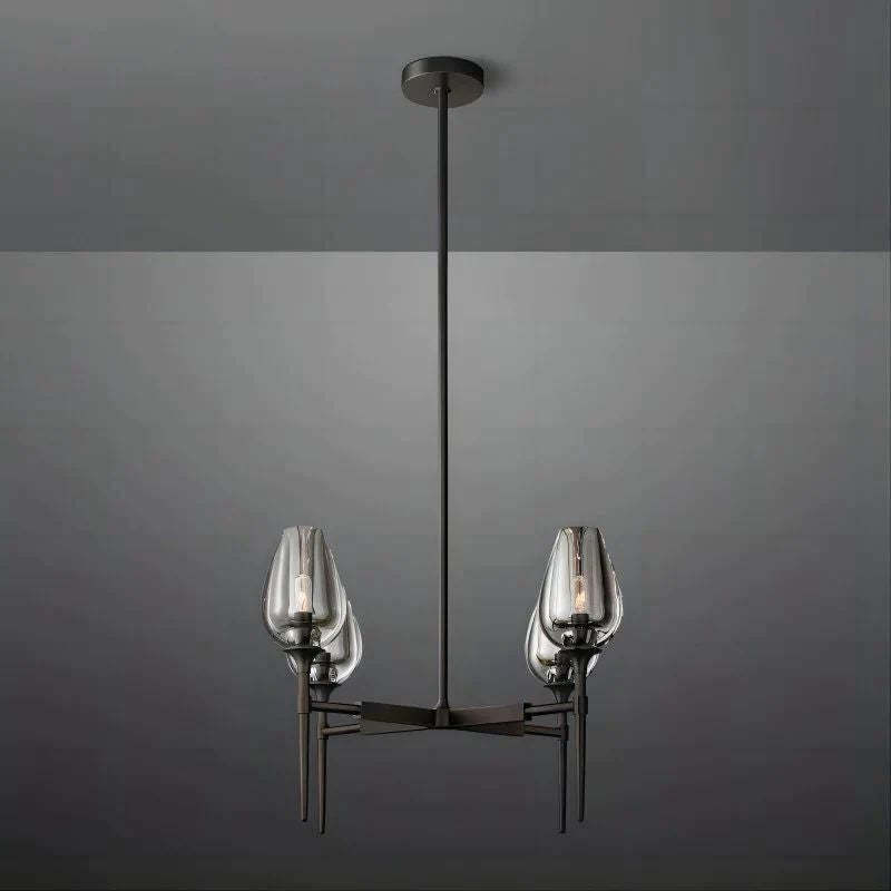 Crystal Aosta Round Chandelier 27"