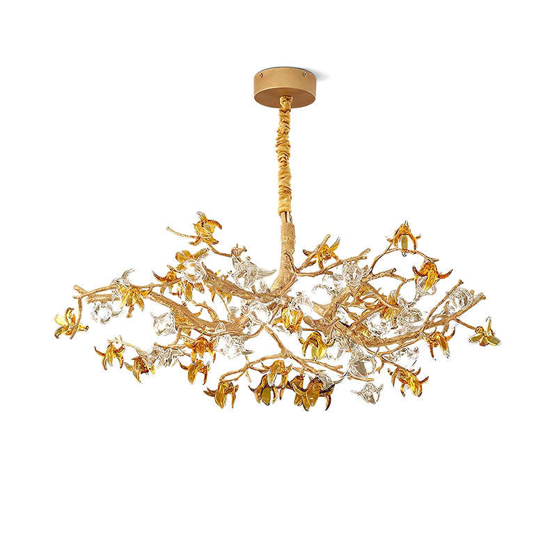 Floralux Brass Branch Chandelier