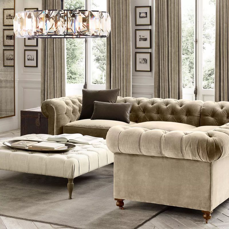 Arles Crystal Round Chandelier 43"