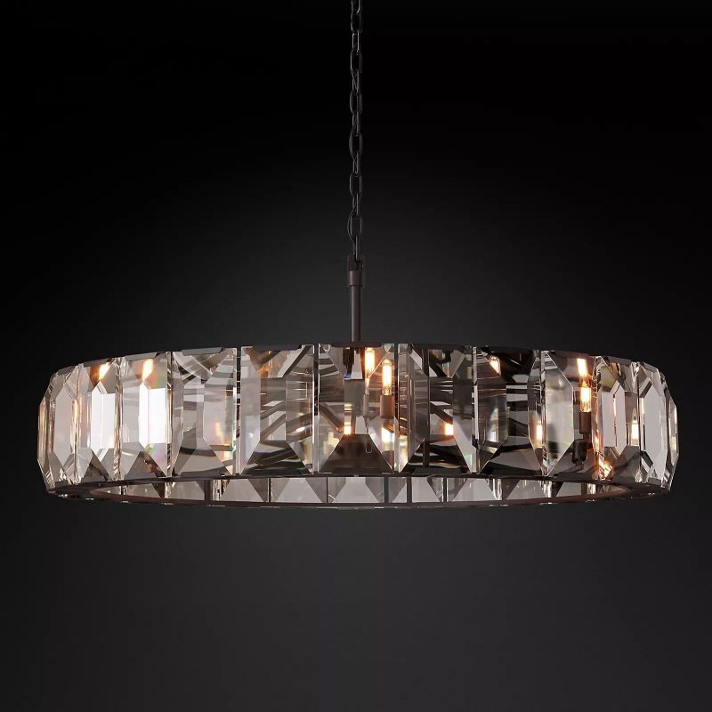 Arles Crystal Round Chandelier 60"