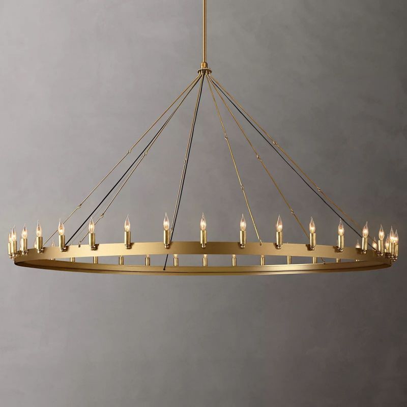 Camino Vintage Candelabra Round Chandelier