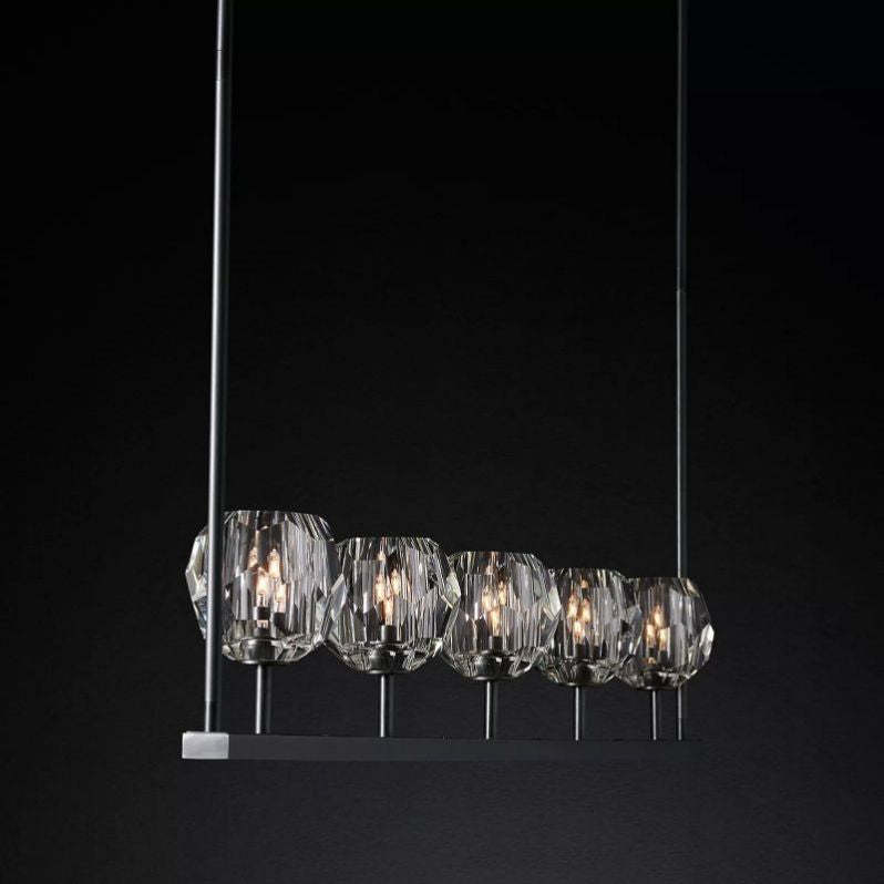 Orvieto Crystal Linear Chandelier 48"