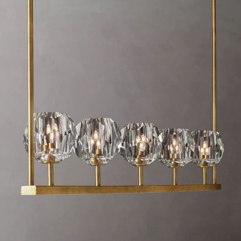 Orvieto Crystal Linear Chandelier 48"