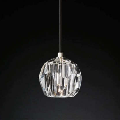 Orvieto Crystal Glass Cord Pendant
