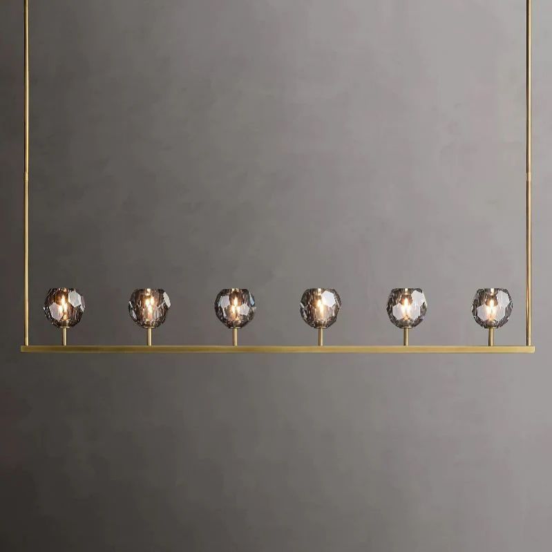 Orvieto Crystal Linear Chandelier 60"