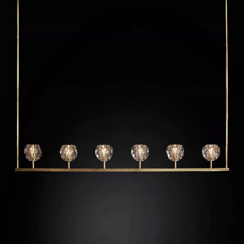 Orvieto Crystal Linear Chandelier 60"