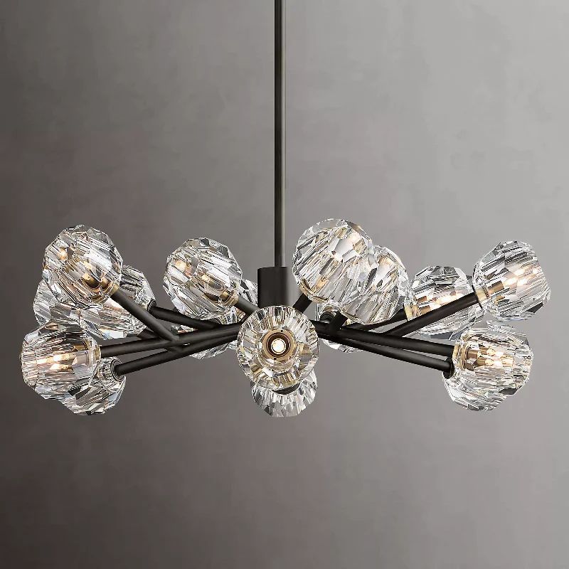 Orvieto Crystal Round Chandelier 36"
