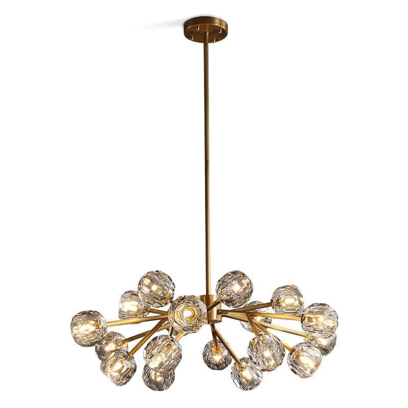 Orvieto Crystal Round Chandelier 36"
