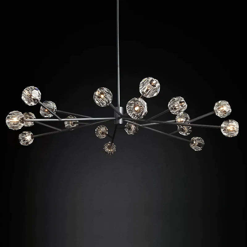 Orvieto Crystal Round Chandelier 72"