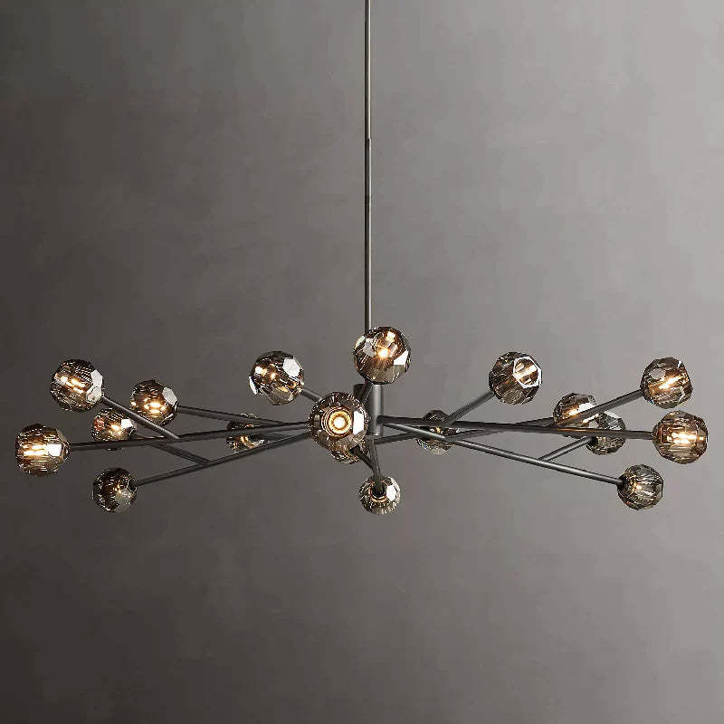 Orvieto Crystal Round Chandelier 72"