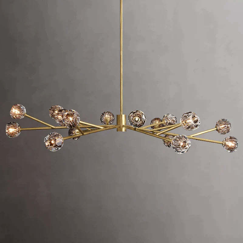 Orvieto Crystal Round Chandelier 72"