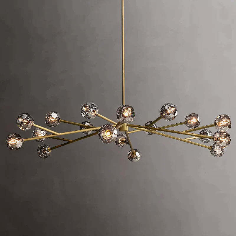 Orvieto Crystal Round Chandelier 72"