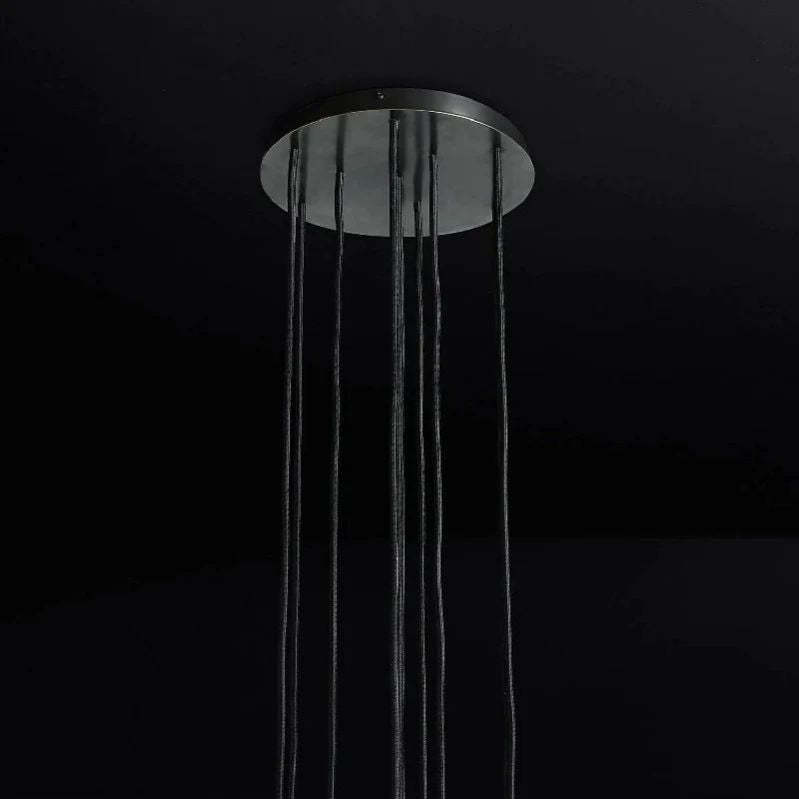Orvieto Crystal Round Cluster Chandelier 14"