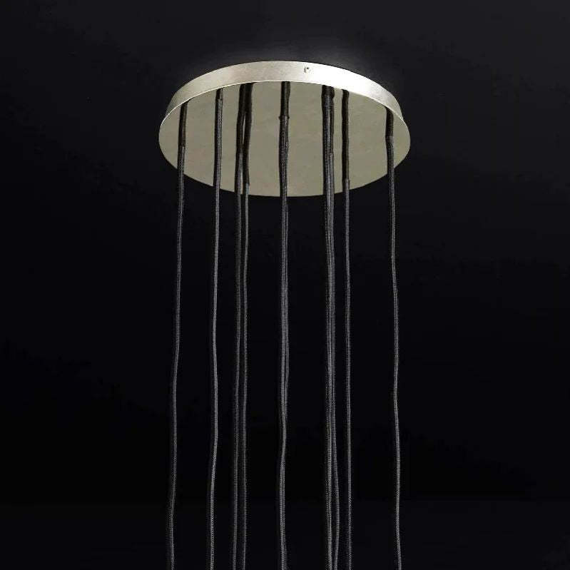 Orvieto Crystal Round Cluster Chandelier 14"