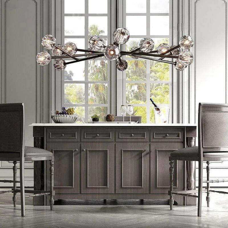 Orvieto Crystal Round Chandelier 60"