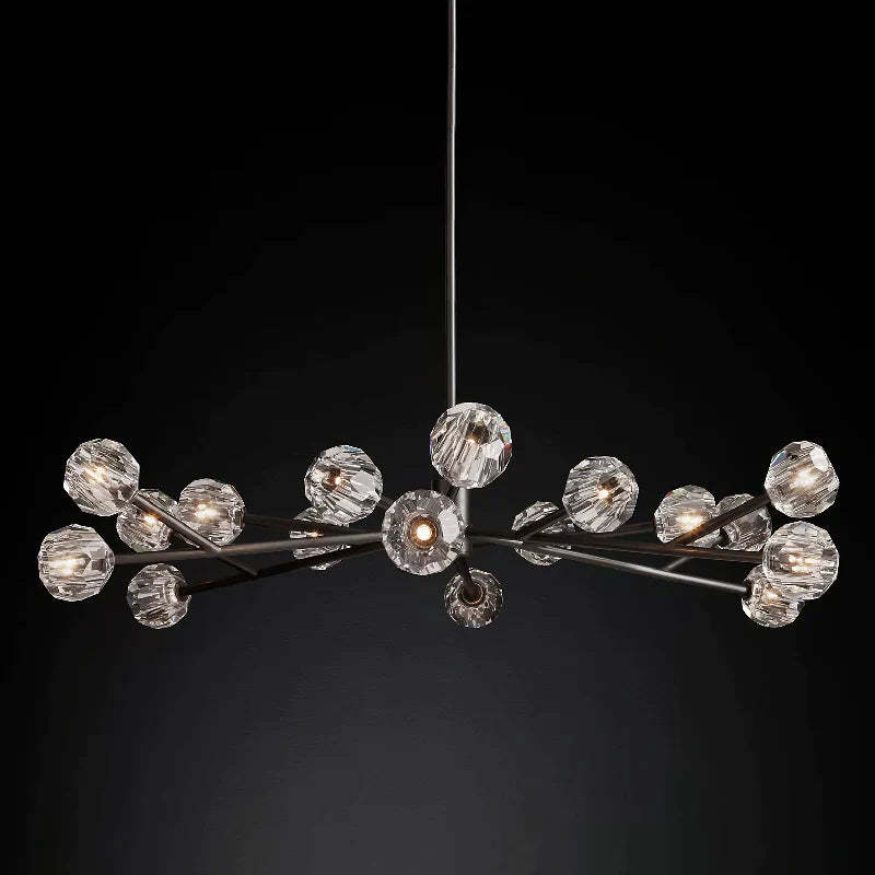 Orvieto Crystal Round Chandelier 60"