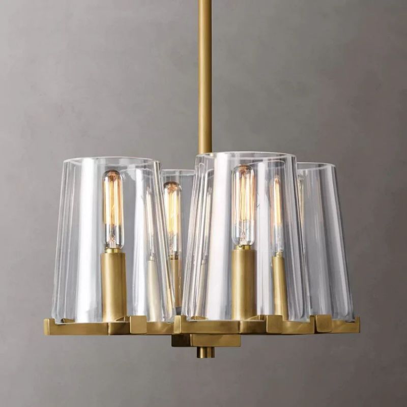 Kuseau Glass 4-lights Pendant-Zylero